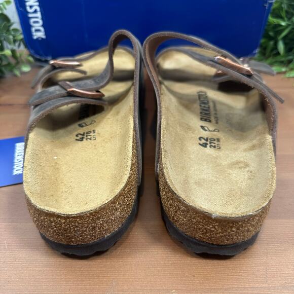 Birkenstock Arizona Oiled Leather Habana Sandals Size 42 US W11/M9 0052531 - Picture 7 of 11